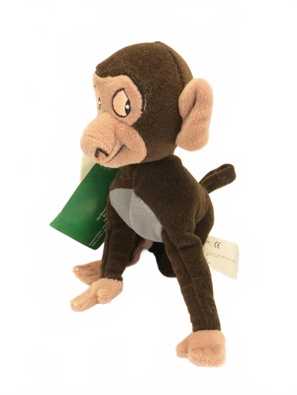 Vintage Disney Bean Bag Plush Baby Baboon Tarzan 7" NWT